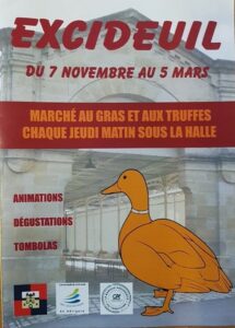 affiche marché au gras et à la truffe excideuil